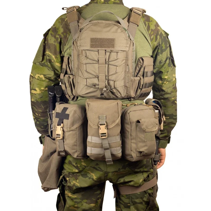 Tactical Molle Backpack Multicam Assault Vest Plate Carrier Water Hydration Pouch Outdoor Hunting Airsoft Water Bag