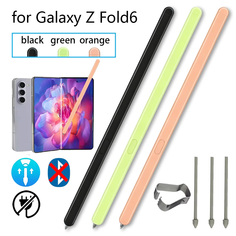 Passive S Pen For Samsung Galaxy Z Fold 6 SM-F956N SM-F956U SM-F956B SM-F956W Stylus Pen Drawing Gift 3 Nibs/Nbis Replacement