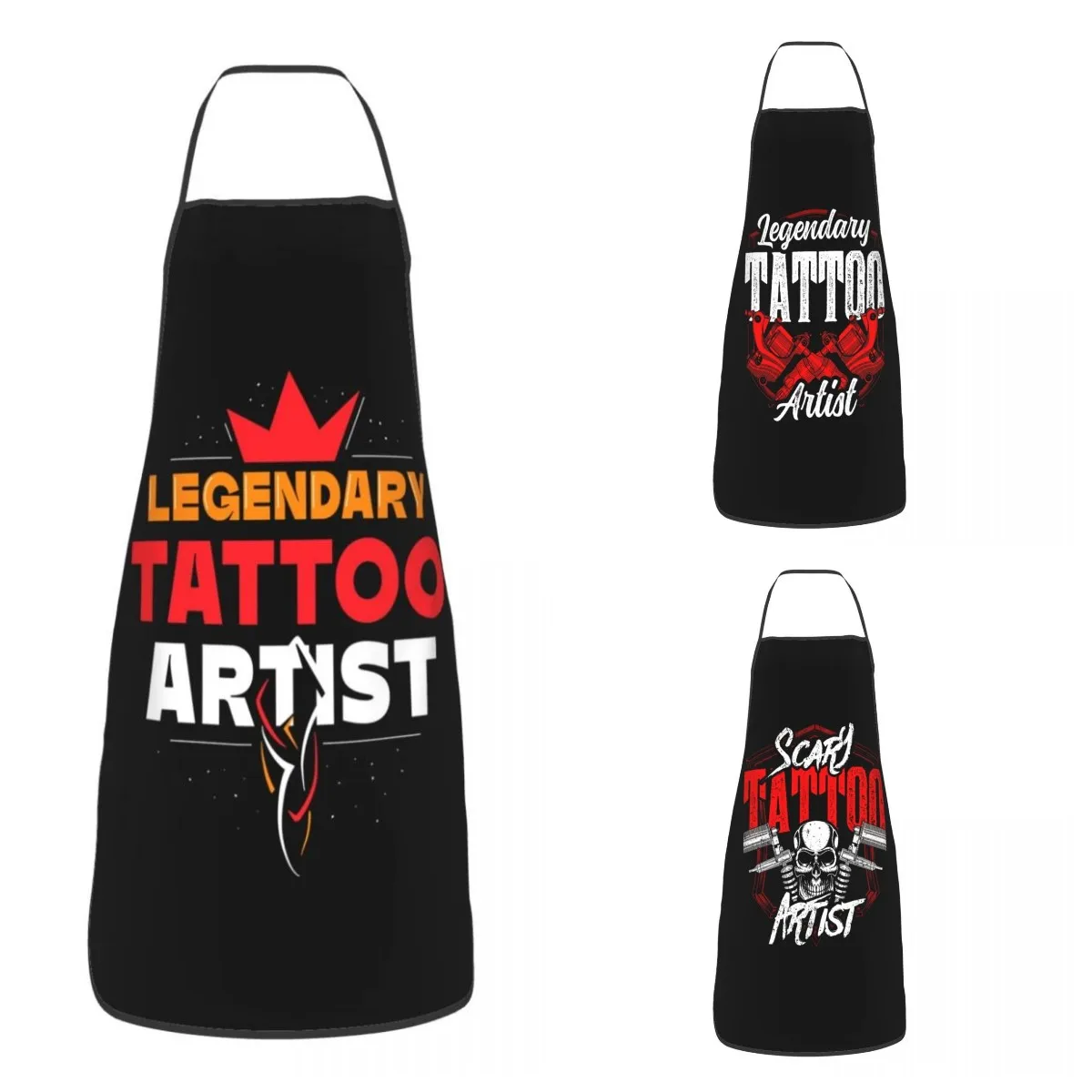 Legendary Tattoo Artist Apron Women Men Unisex Bib Tattooists Job Gift Kitchen Cooking Tablier Cuisine Chef Baking