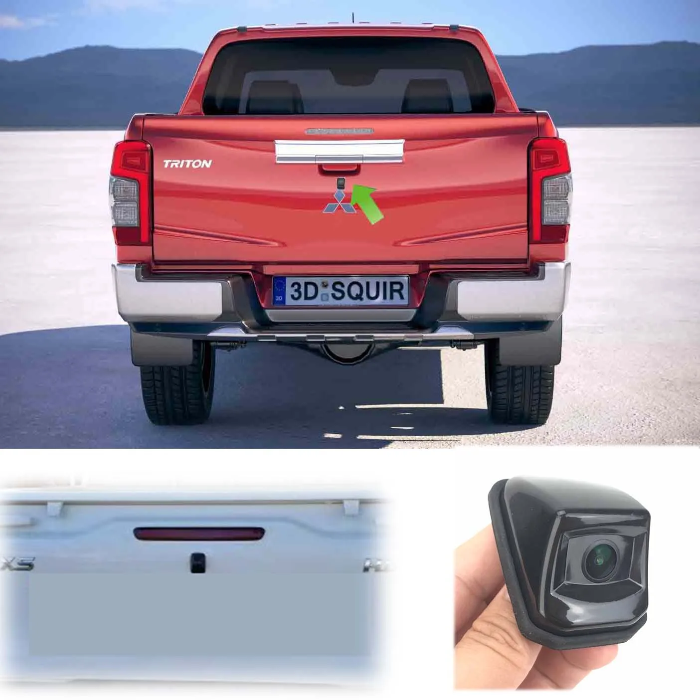 VKAUTO Rear View Camera For Mitsubishi L200 Triton Katana Strada Sportero Hunter Strakar Barbarian Reverse Backup parking Camera