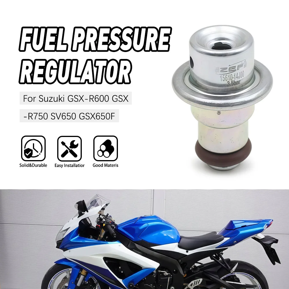 

Fuel Pressure Regulator For Suzuki GSX-R600/750, SV650, Honda CBR500R, Kawasaki Ninja 650R Motorcycle Parts