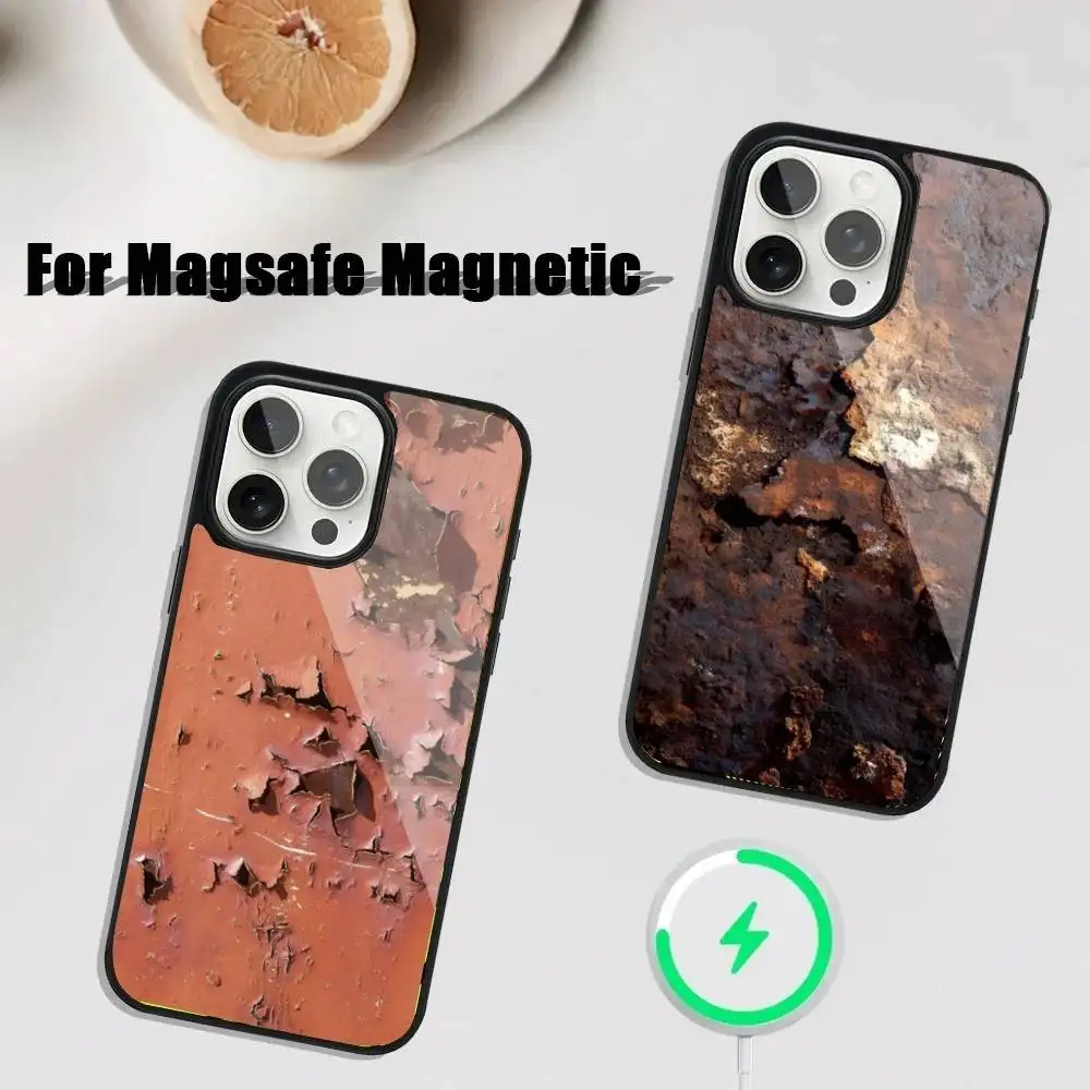 

Retro Industrial Style Rusty Phone Case iPhone 17,16,15,14,13,12,11,Pro,Max,Plus,Mini,SE4,E Magnetic Magsafe Wireless Charging