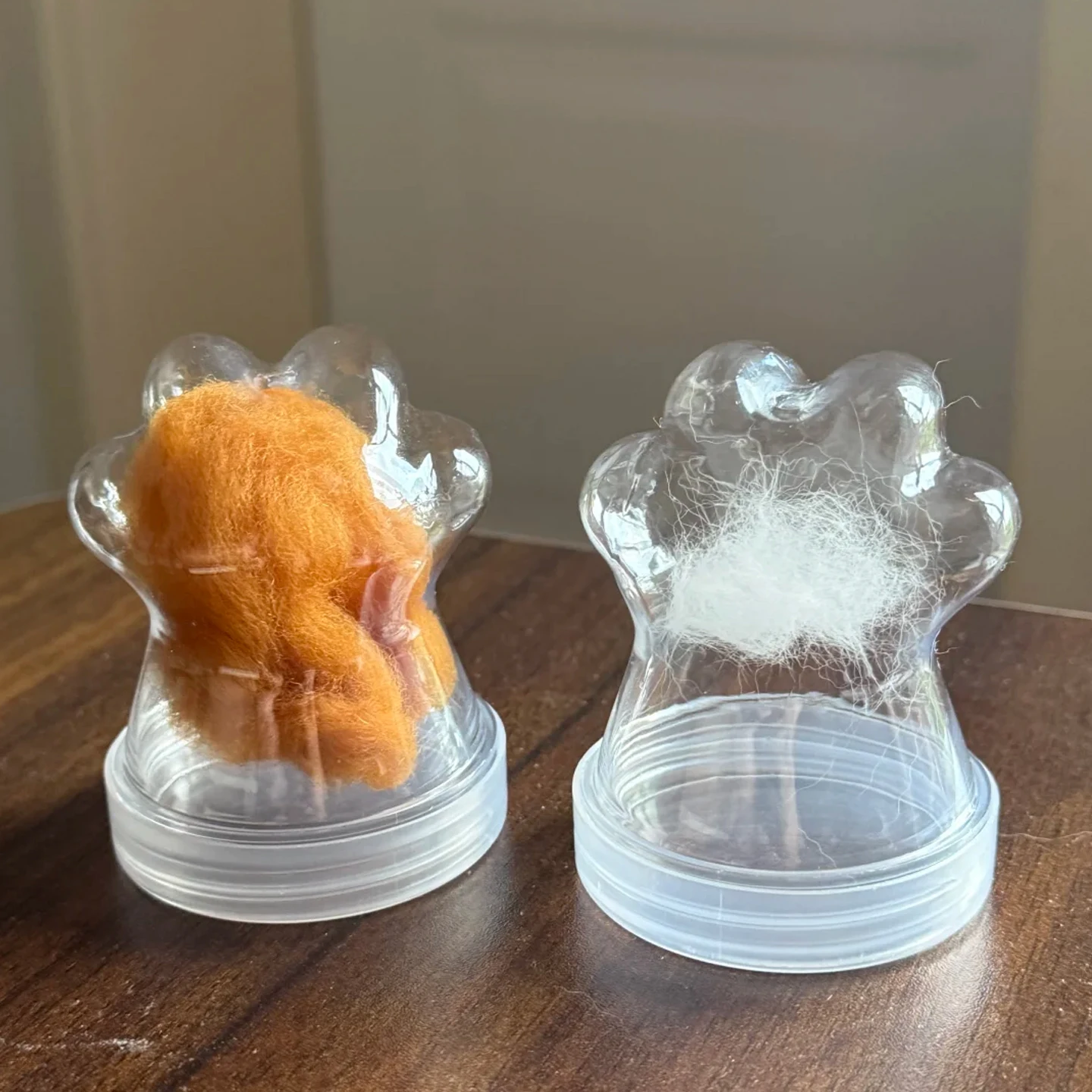 

Прозрачный контейнер для хранения собачьей шерсти Luy Charm Decoration Egg Claw Bottle, емкость для сбора шерсти домашних животных, китайский бренд PP Ma...