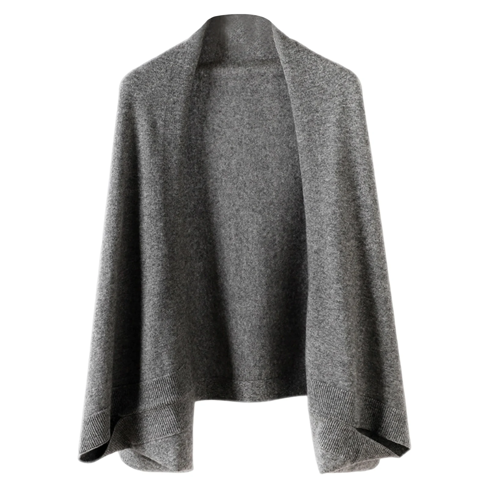 

100%Wool Women's Knitted Shawl Scarf Soft Warm Knitwear Cardigan Cloak Wraps Shoulder Neck Protect Pashmina Scarves Dual Use