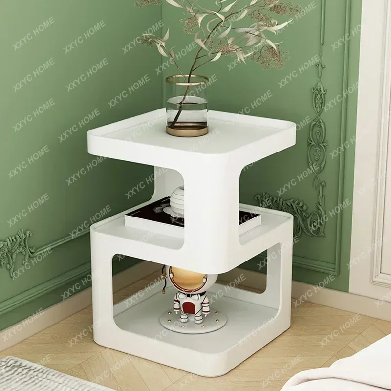 Metal Minimalist Night Table Bedroom Nordic Space Saving Aesthetic Nightstand Living Room Luxury Mesitas De Noche Home Furniture