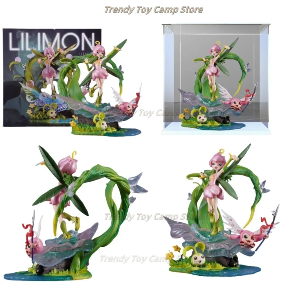 

20cm/7.87in Anime Digimon Adventure Lilimon Tanemon Action Figure PVC Model Statue Collection Desktop Decoration Toys Gifts