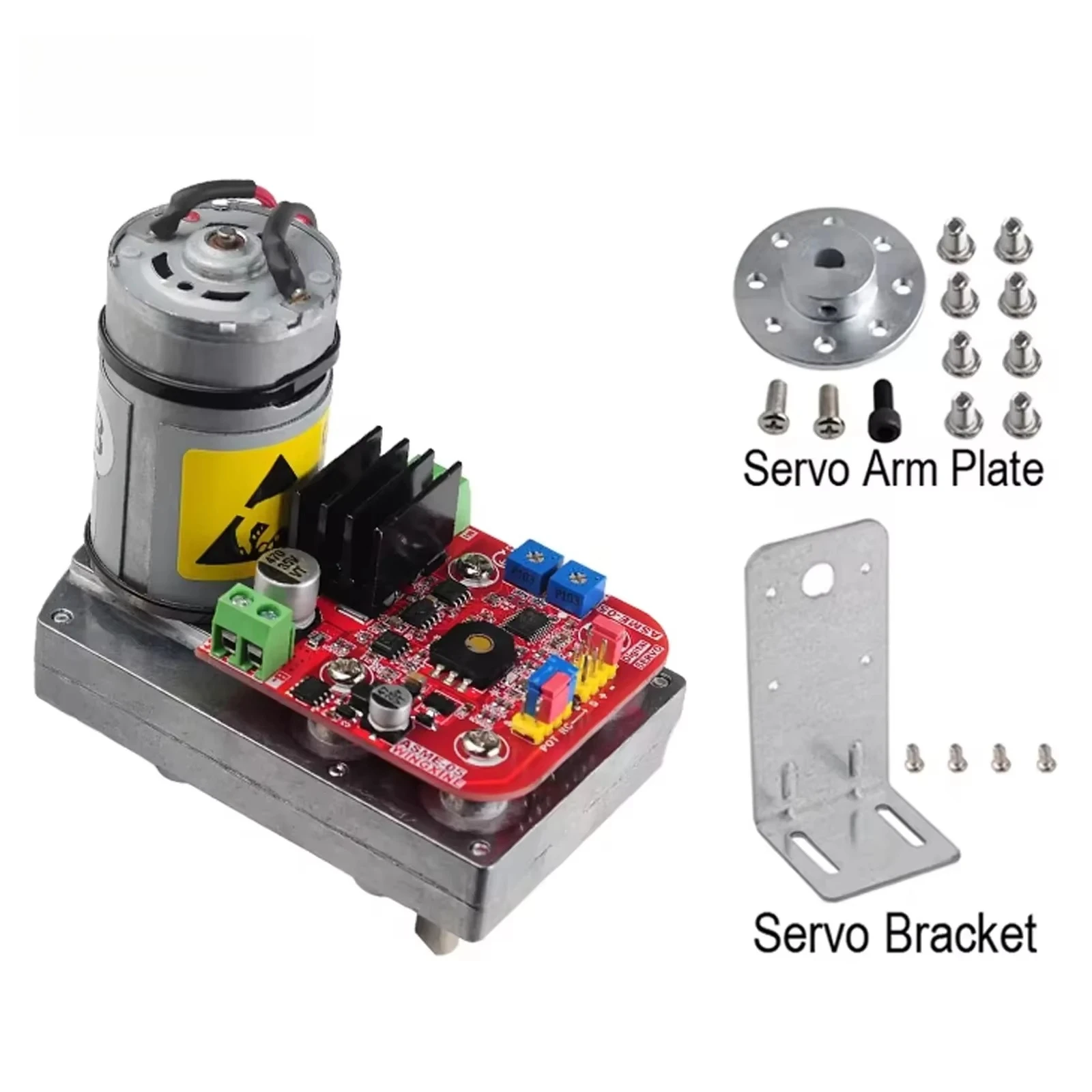 High Torque Servo 380kg.cm Super Alloy Model For Robot Arm Valve Control And Camera PTZ System Control