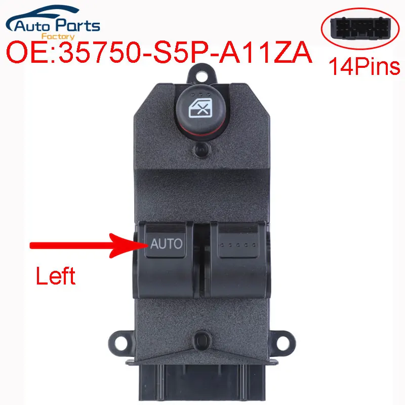 

Новый переключатель управления стеклоподъемником для Honda Civic 2001-2005 35750-S5P-A11ZA 35750S5PA11ZA 35750-SCV-A011 35750-S5P-A113