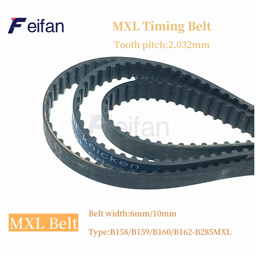 

MXL Synchronous Timing Belt B158 B159 B160 B162 B163 B165 B169 B170 B171 B175 B180 B184 B185 B189 - B285MXL Belt Width:6mm/10mm,