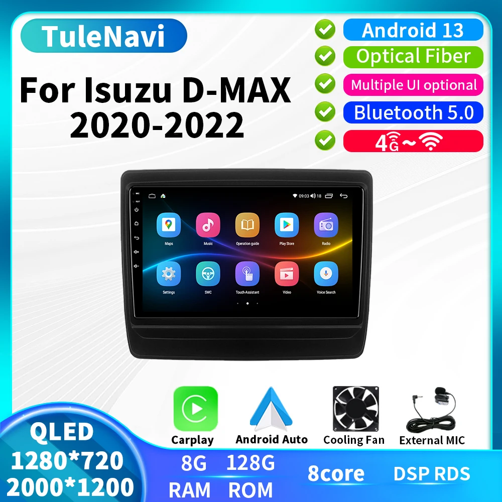 

2K T7plus For Isuzu D-MAX DMAX 2020 - 2022 Car Multimedia Video Audio Player Radio GPS Navigation Carplay Android Auto