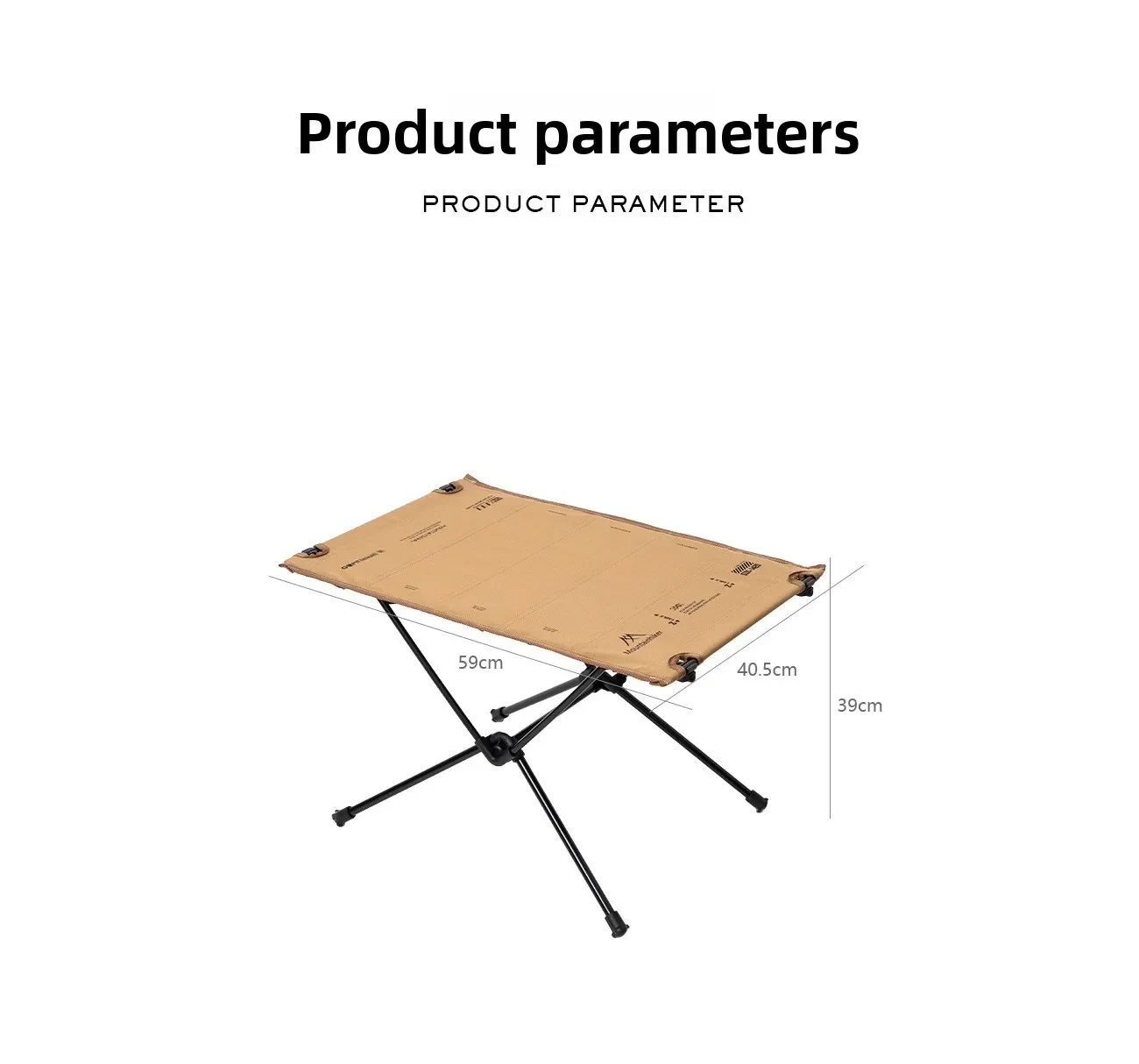 MOUNTAINHIKE Camping-Klapptisch aus Aluminiumlegierung, leichter Tisch aus 900D-Oxford-Stoff, tragbare Touristentische für Picknick im Freien – Detail 11