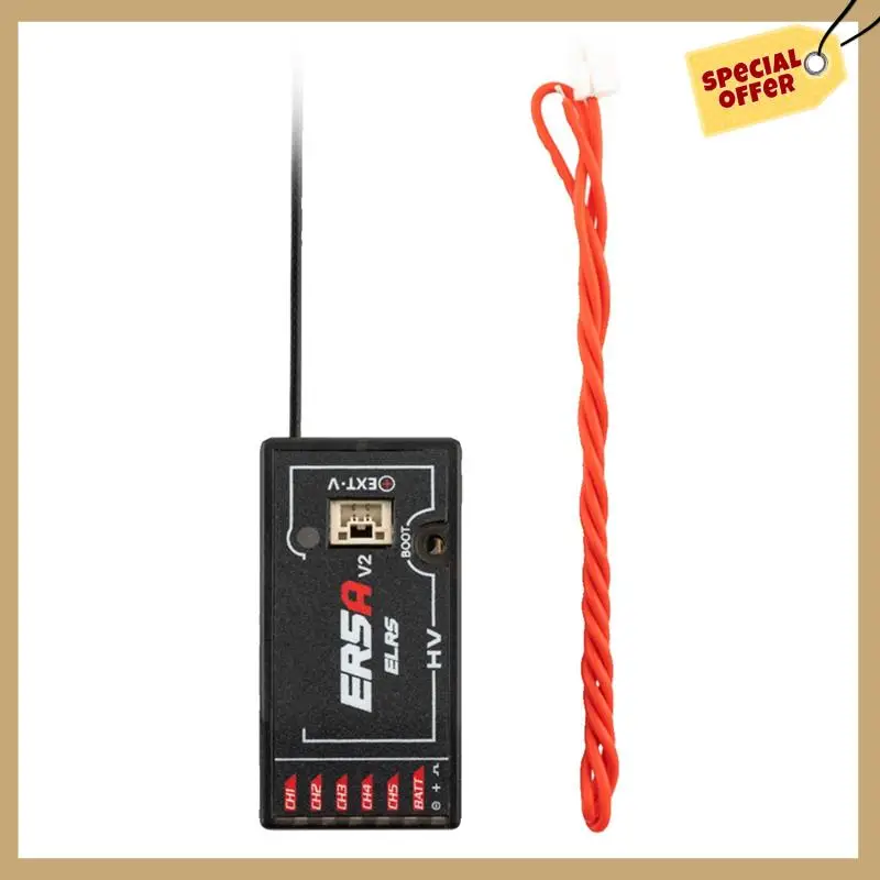 أداء مستقر-ER5A V2 PWM استقبال ER5A 2.4Ghz 5CH Expresslrs PWM استقبال صغير دعم الجهد العودة لطائرات بدون طيار FPV