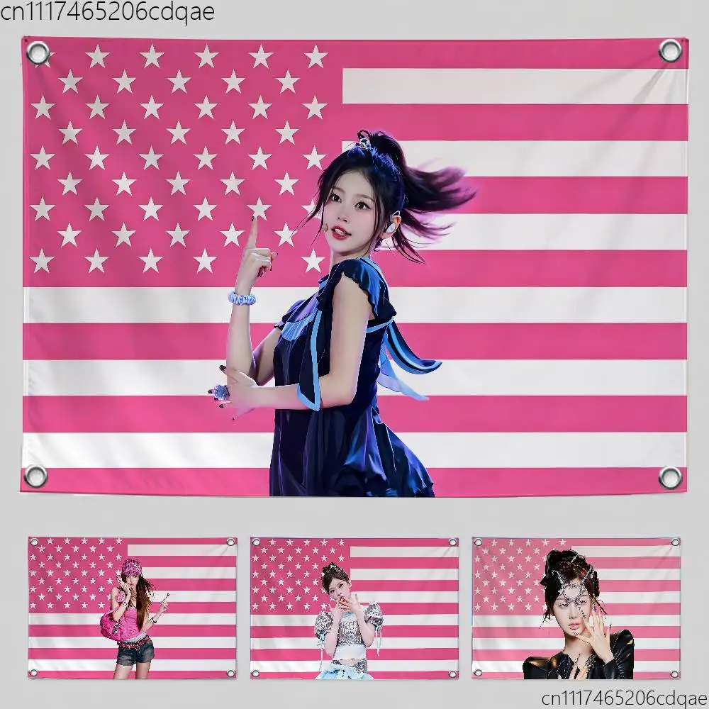 FOR Aespa Giselle Celebrity Flag Suitable For Birthday Parties Living Room Bedroom And Outdoor Camping Decorations
