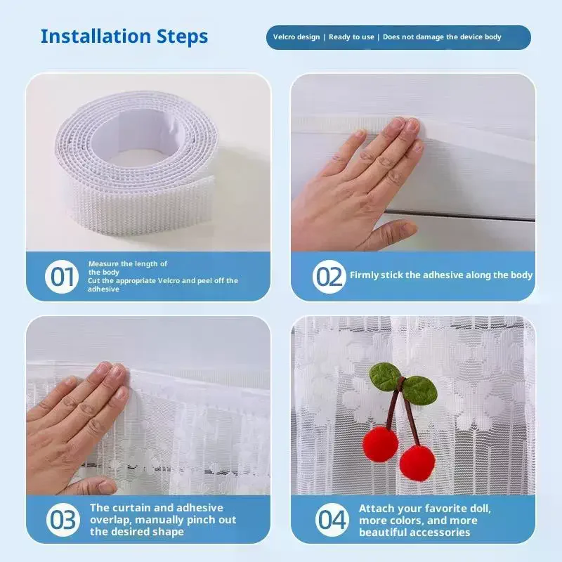 Lace Embroidery Flower Curtain Windproof Dust-proof Hanging Cover Anti-direct Blowing Air Conditioning Curtain Bedroom Decor