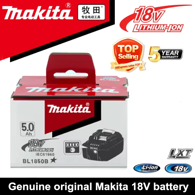 

Makita 18V LXT Lithium-Ion LED Lighted Replacement Battery 6.0Ah/5.0Ah Compatible with DDF485 DTD152 BL1M Electric Tools