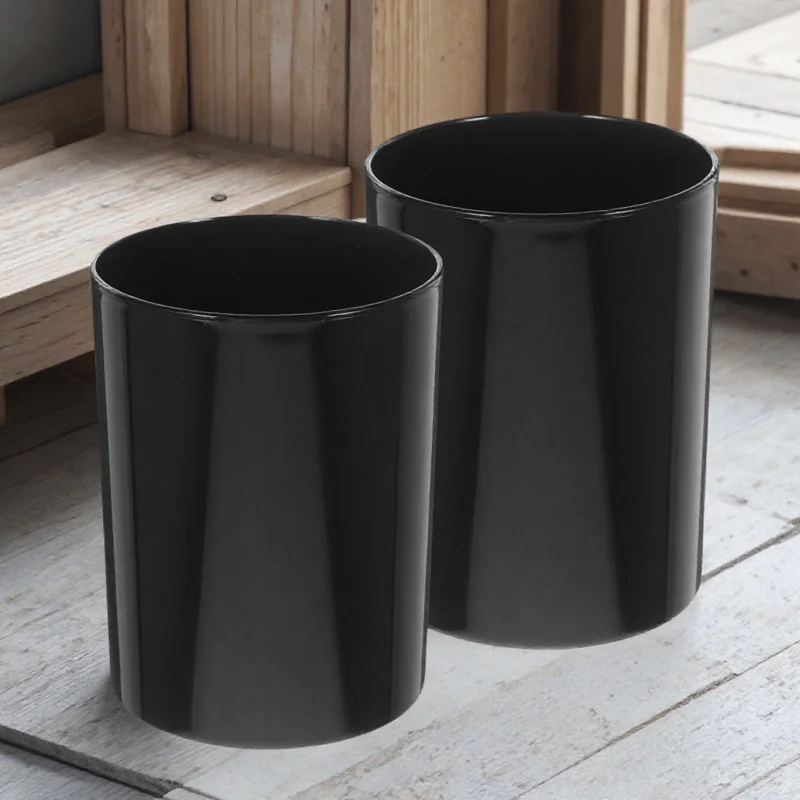 

2pcs Round Pen Holder Large Capacity Pencil Cup For Desk Makeup Brush Organizer Stationery Container Office School Supplies