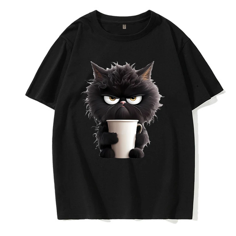 Hip Hop Unisex Eu Men Size Funny Fan Cat T Shirt Men Women Shirt Ulzzang T-shirt 90s Tshirt Harajuku Top Tee Shirt