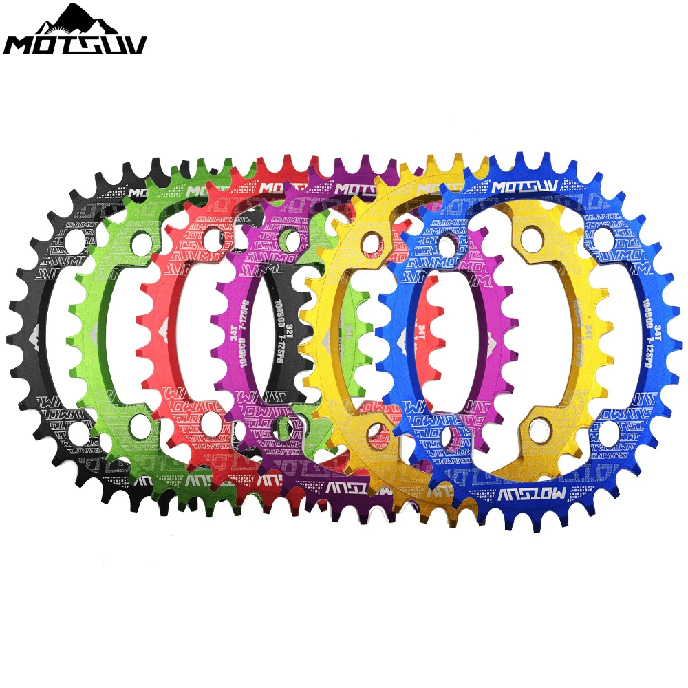 Motsuv ovaler Kettenblatt 104bcd für Shimano MTB Fahrrad Fahrradkette ring 32t 34 36 38t ultraleichte Zahn platte Kettenrad 104 bcd – Detail 3