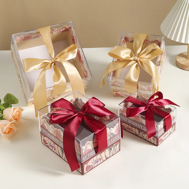 Customized. Square Acrylic Box Wedding Return Wedding Candies Box Business High-End Packaging Box Holiday Box