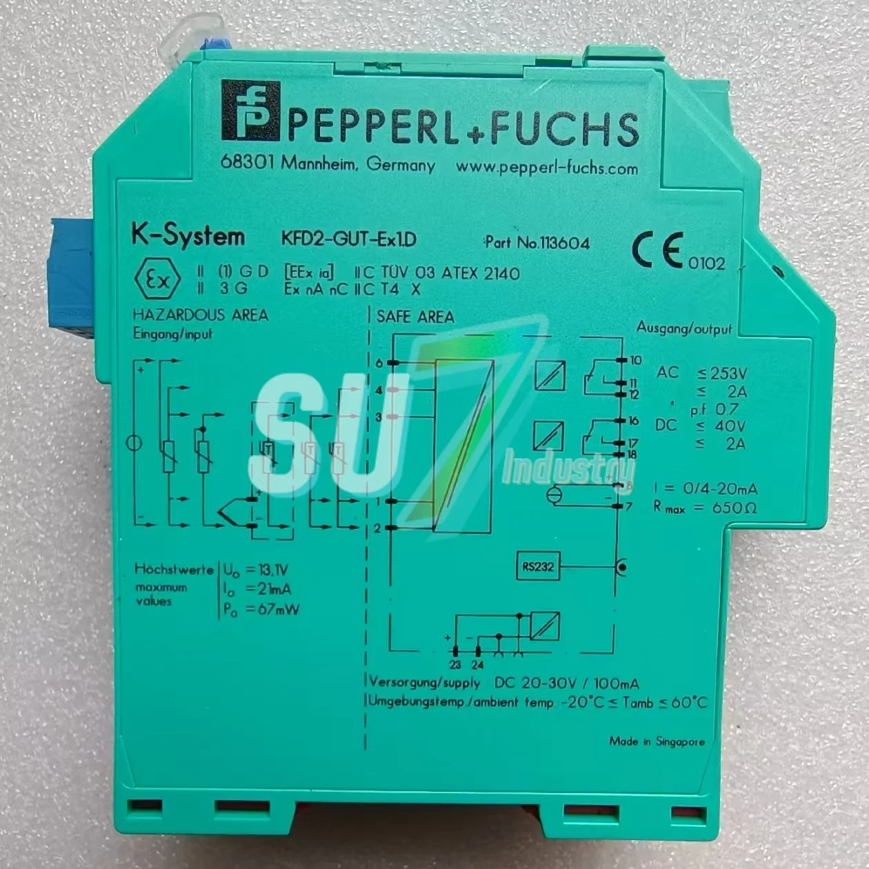 安全バリア KFD2-GUT-1.D KFD2-GUT-EX1.D 新品在庫あり