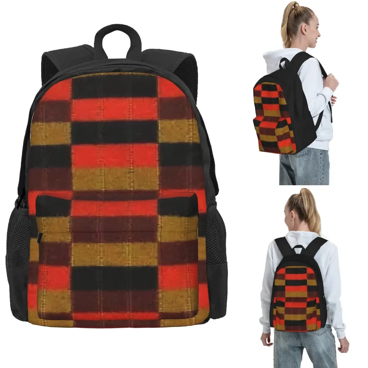 District Line Moquette Seat Cover Backpack Hot Sale Daypack Large Capacity Children BookBag School Bag  for Men Women