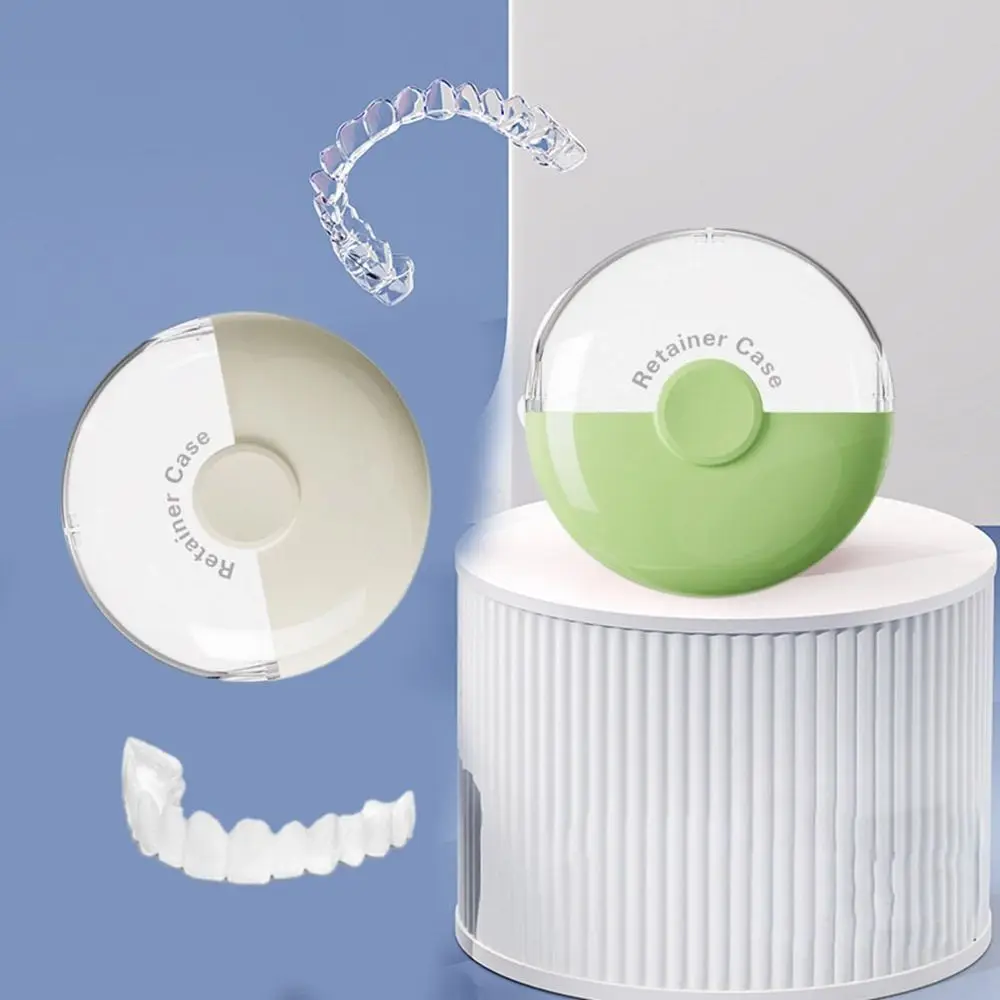 

3Pcs Multifunctional Sealed Magnetic Orthodontic Retainer Dustproof Plastic Mouthguard Case Lightweight Fake Teeth Case Bathroom