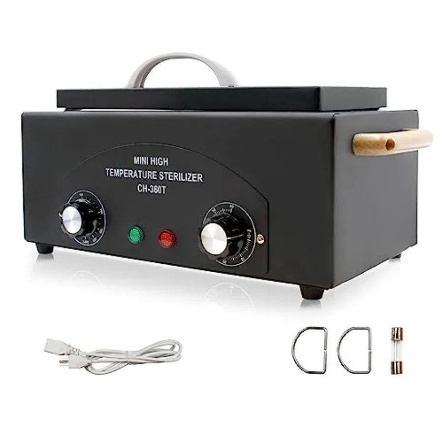 Vevitts High Temperature Metal Tool Cleaning Box 110V 300W 1.5L with Timer Manicure Pedicure SPA Salon Barber Equipment for Sun