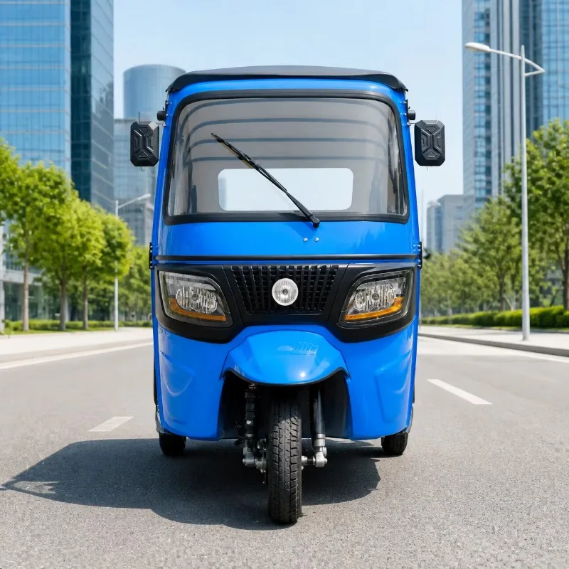 Comfortable Electric Passenger Tricycle for Adults 3 Wheel Rickshaw With Cabin for Family Use and Short Distance Travel