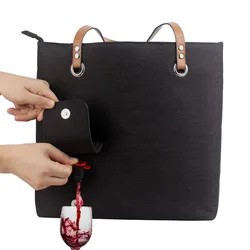 Ty Oxford Wine Tote Met Drink Dispenser Draagbare Draagbare Draag Schoudertas Voor Buiten Strandreizen Campingpicknick