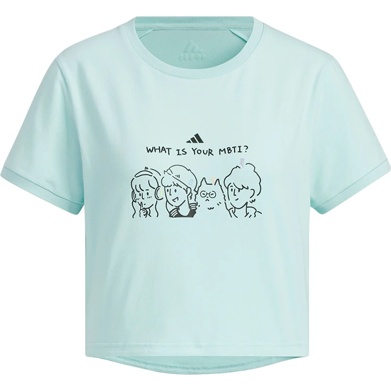 أديداس الرسمية أصيلة 2024 المرأة الصيف أزياء الرياضة تي شيرت JN6664 #5