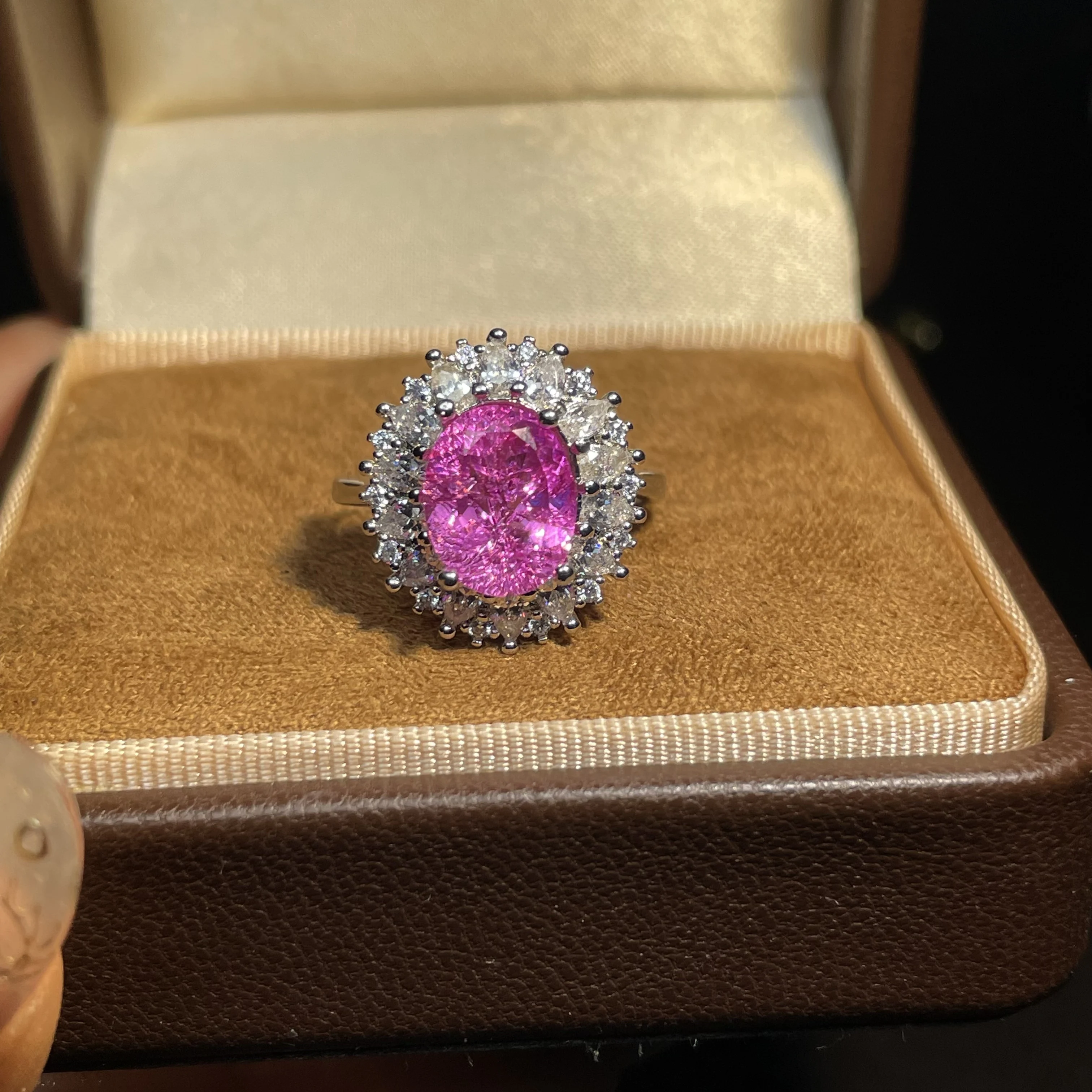 6Ct new shiny rubile color sapphire pure silver ring for women, light luxury jewelry, romantic gift for couples, 8*10mm 2