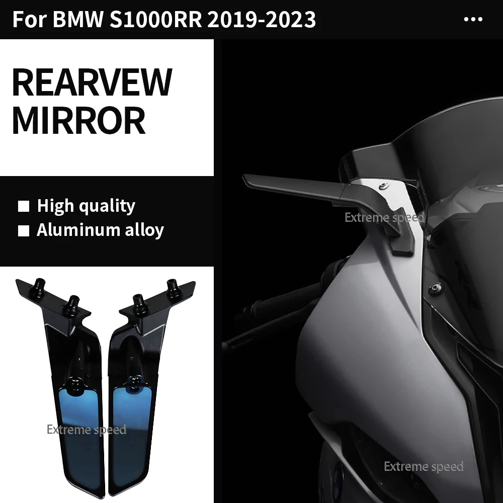 Rearview Mirror For BMW S1000RR 2019 2020 2021 2022 2023 ADV Motorcycle Accessories blade 360 ° rotating mirror high-definition