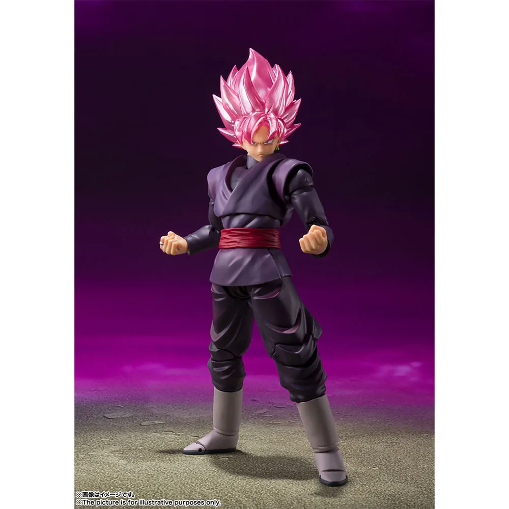 BANDAI S.H.Figuarts Dragon Ball Super SAIYAN ROSE Goku Black Anime Model Action Figure Genuine Boxed Toy in Stock