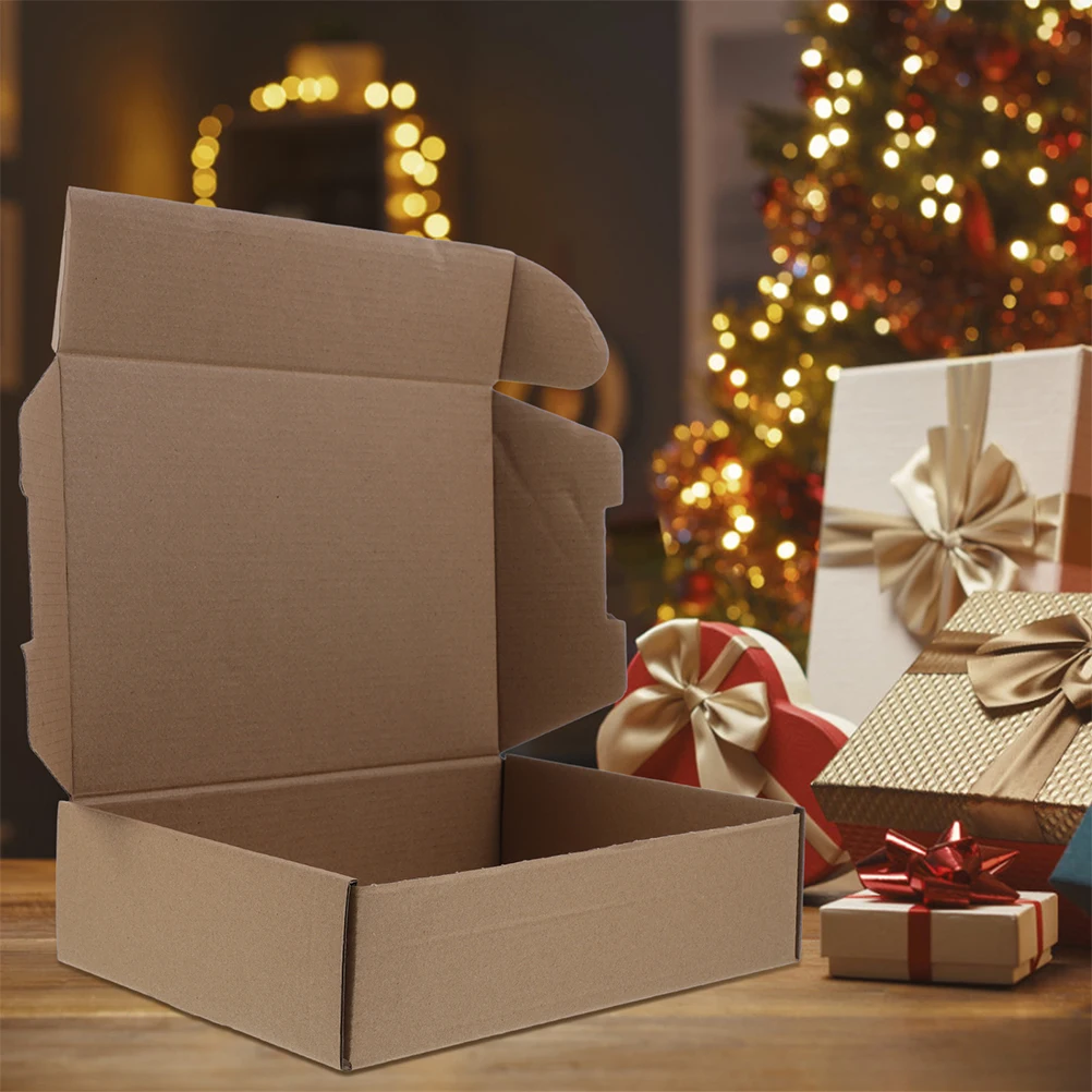 

10 Pcs Carton Packaging Box Donation Boxes for Fundraising Glass Brown Corrugated Cardboard Moving Large Paper Shipping