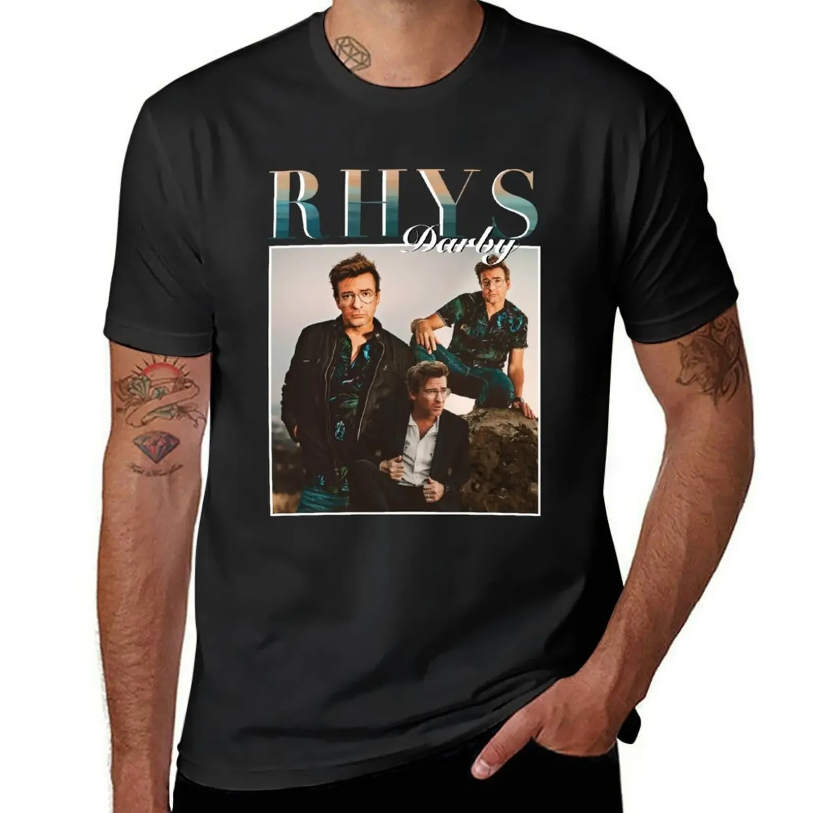 Rhys Darby T T-Shirt oversized graphic tee quick drying shirts men