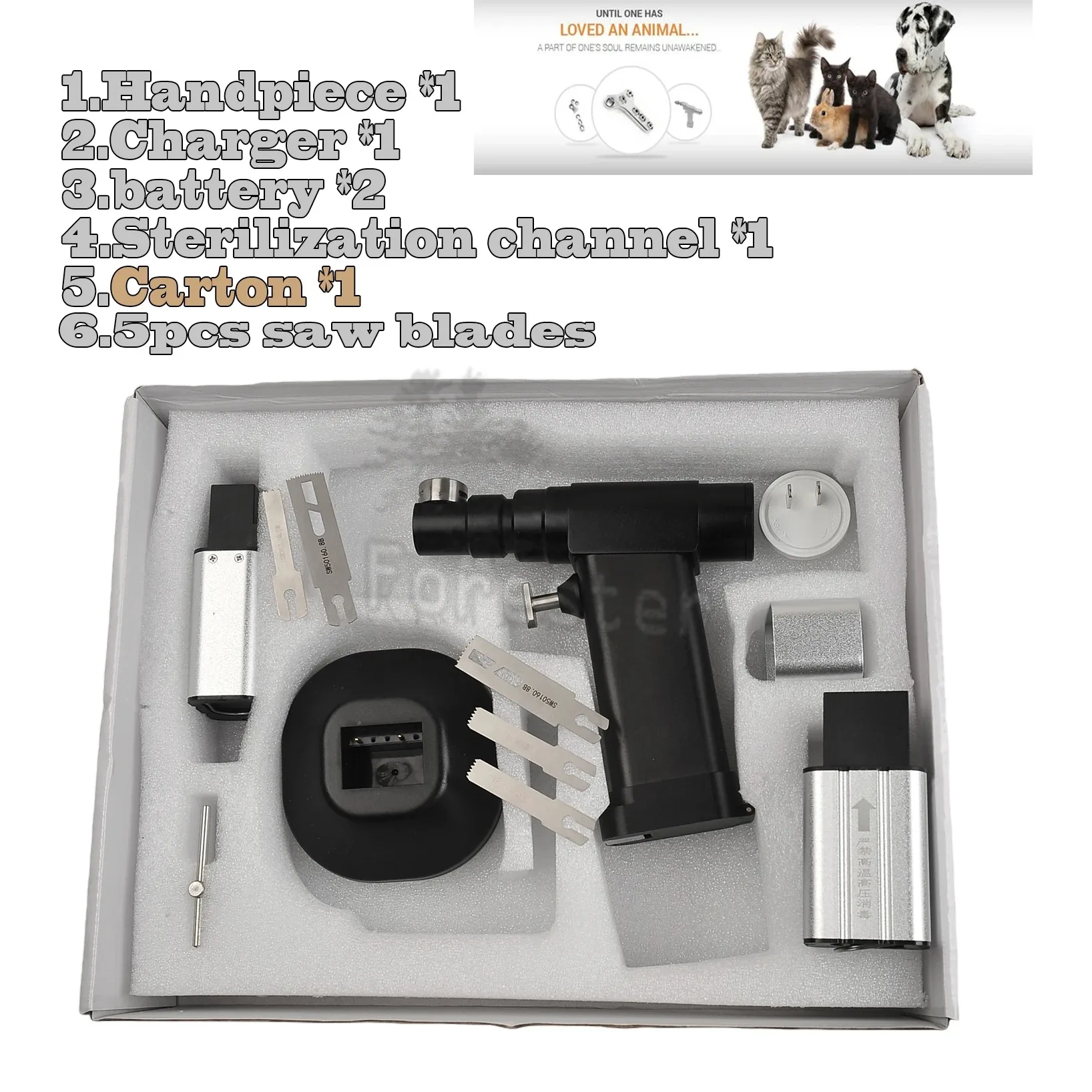 Orthopedic Mini Bone Saw Micro Oscillating Saw Drill small Power cutting tools Autoclavable Veterinary Orthopedic Instrument