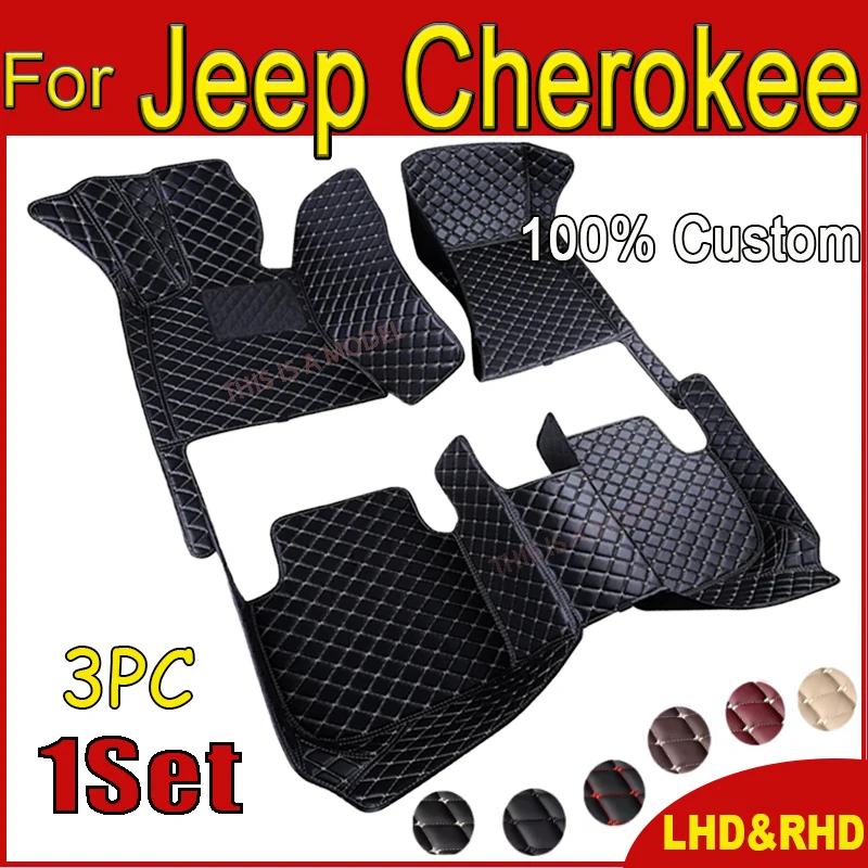 Car floor mats for Jeep Grand Cherokee WK WK2 2011 2012 2013 2014 2015 2016 2017 2018 2019 2020 2021 2022 Custom auto foot Pads