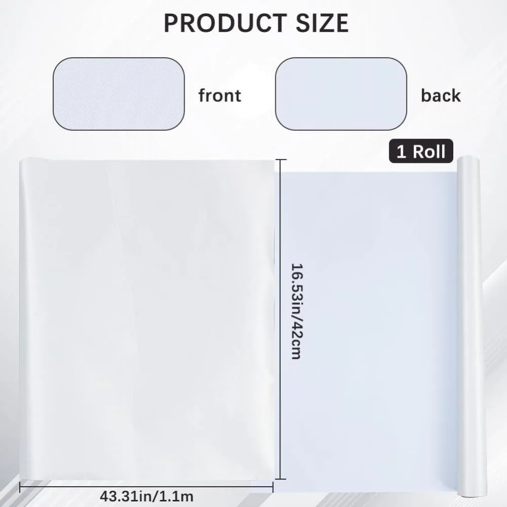 43.3 x 16.5 Nylon Book Cloth Creamy White for A3-A8 Books Binding Smooth Fabric Surface Non-Woven Base Covering Protector