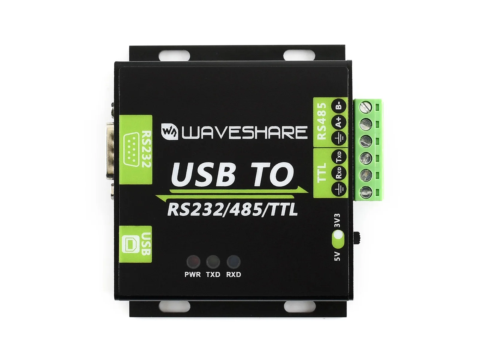 Waveshare  industrial optically isolated converter USB TO RS232 RS485 TTL Interface Industrial Isolation Isolated Converter