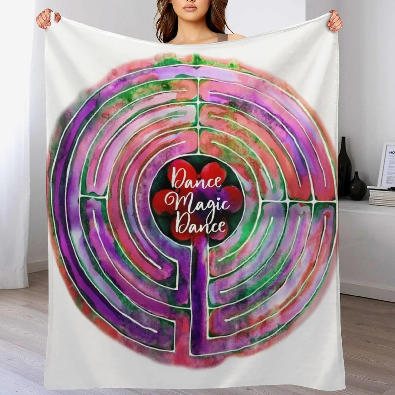 

Labyrinth Dance Magic Dance Throw Blanket Warm Throw Blanket Gift for Anniversary