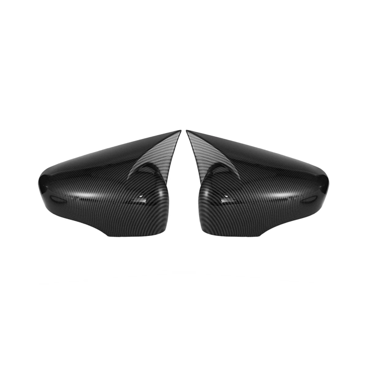 Car Side Mirror Cover for Renault Clio 4 Mk4 / Zoe / Captur 2012-2019 Side Rear View Mirror Cap Cover(Carbon)