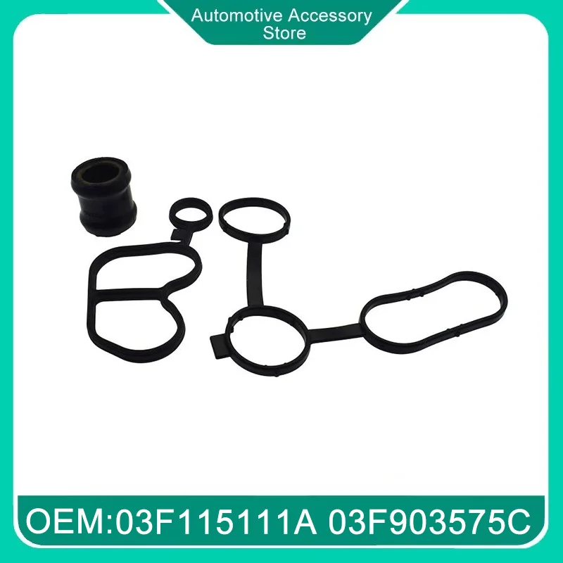 03F115111A 03F903575C 03F121215 1 Set New Seal Oil Cooler Gasket for Audi A3 Vw Beetle Golf Jetta Skoda