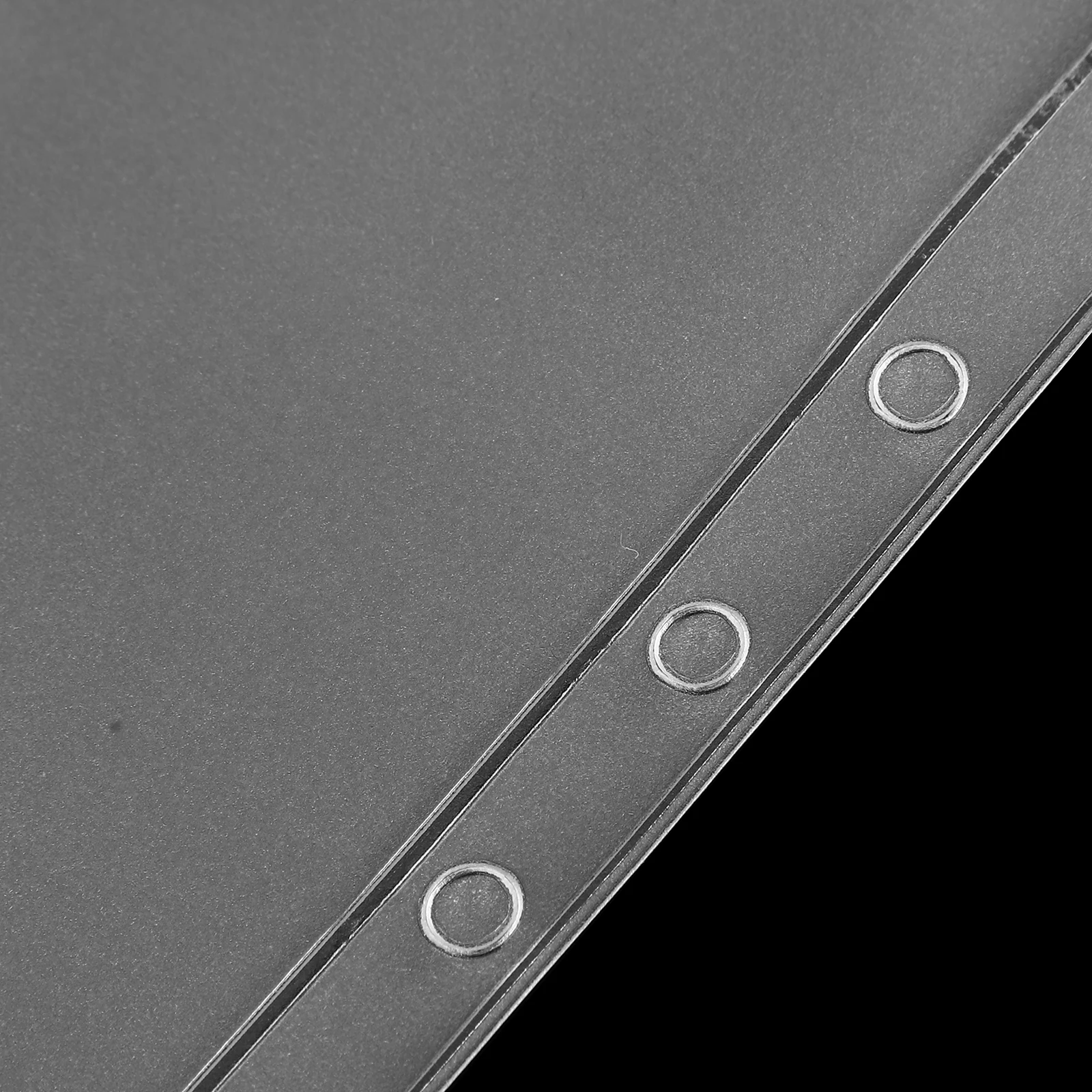 

10pcs 6-Hole Transparent Loose Leaf File Bags For A5 Binder Pockets Zipper Storage Document Organizer Receipt Coin Movie Ticket