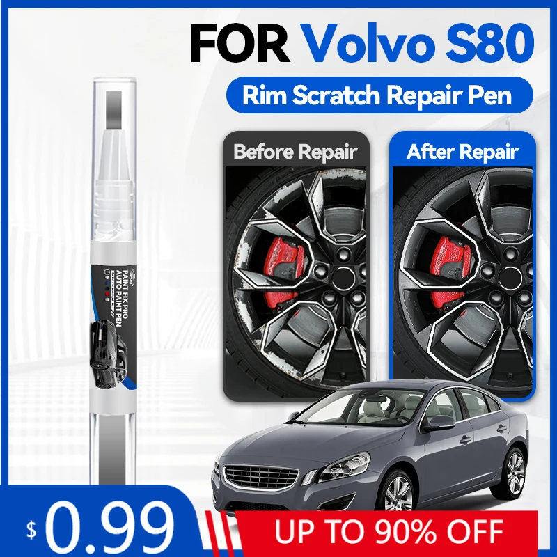 

Карандаш для подкраски колесных дисков, ремонтный карандаш для автомобильной краски, для VOLVO S80 1998-2016, аксессуары для ремонта царапин, синий 705, серебристый 711B