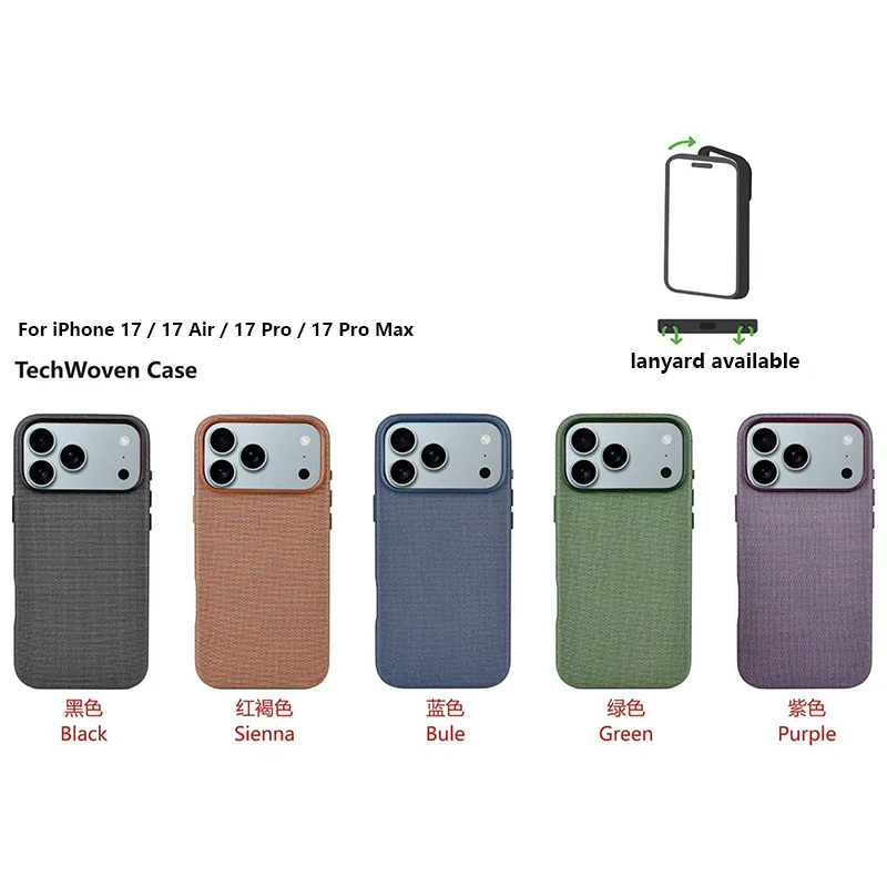 

Original Business Premium Leather Magnetic Wireless Charge Phone Case For IPhone 17Air Pro Max Shockproof Protector Cover