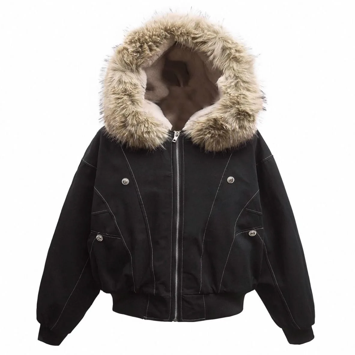 

Зимние куртки с меховым воротником, парки, мужские винтажные утепленные флисовые куртки, теплые куртки в стиле стритвир, Харадзюку, хип-хоп, стеганые куртки, верхняя одежда