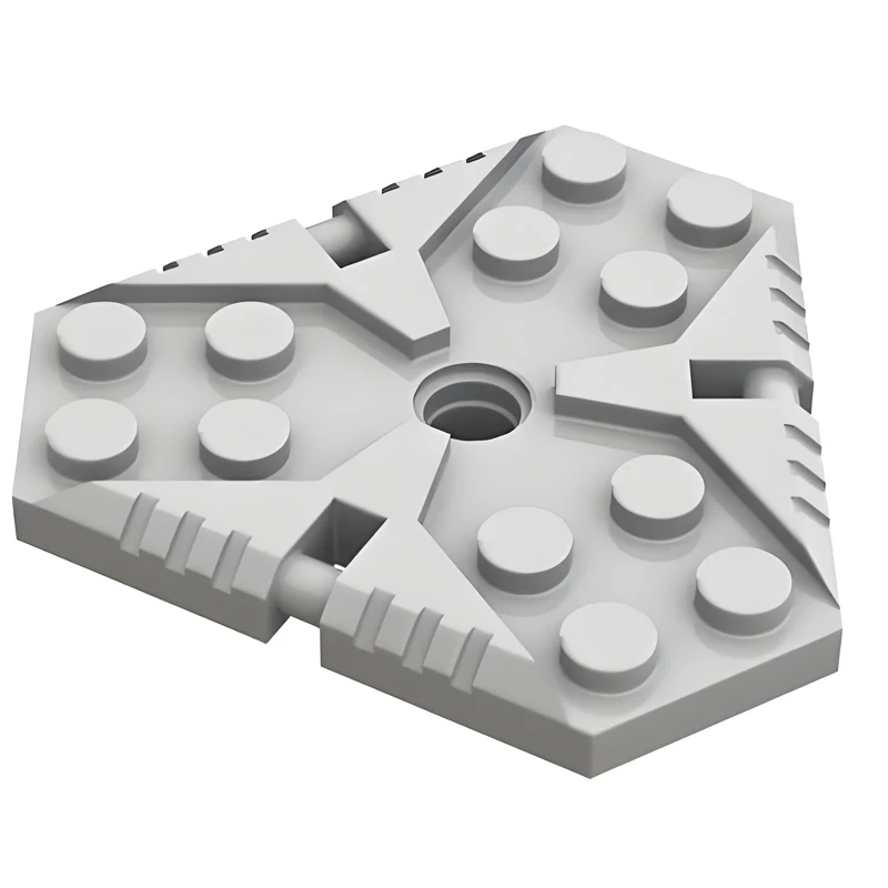 

5 шт./компл. пластина 6x6 шестиугольные строительные блоки DIY детали MOC, совместимые с кирпичными игрушками основных брендов 27255