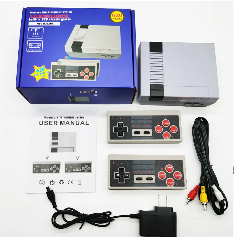 NES620 Game Console Retro Mini Nostalgic 2.4G Wireless Home TV