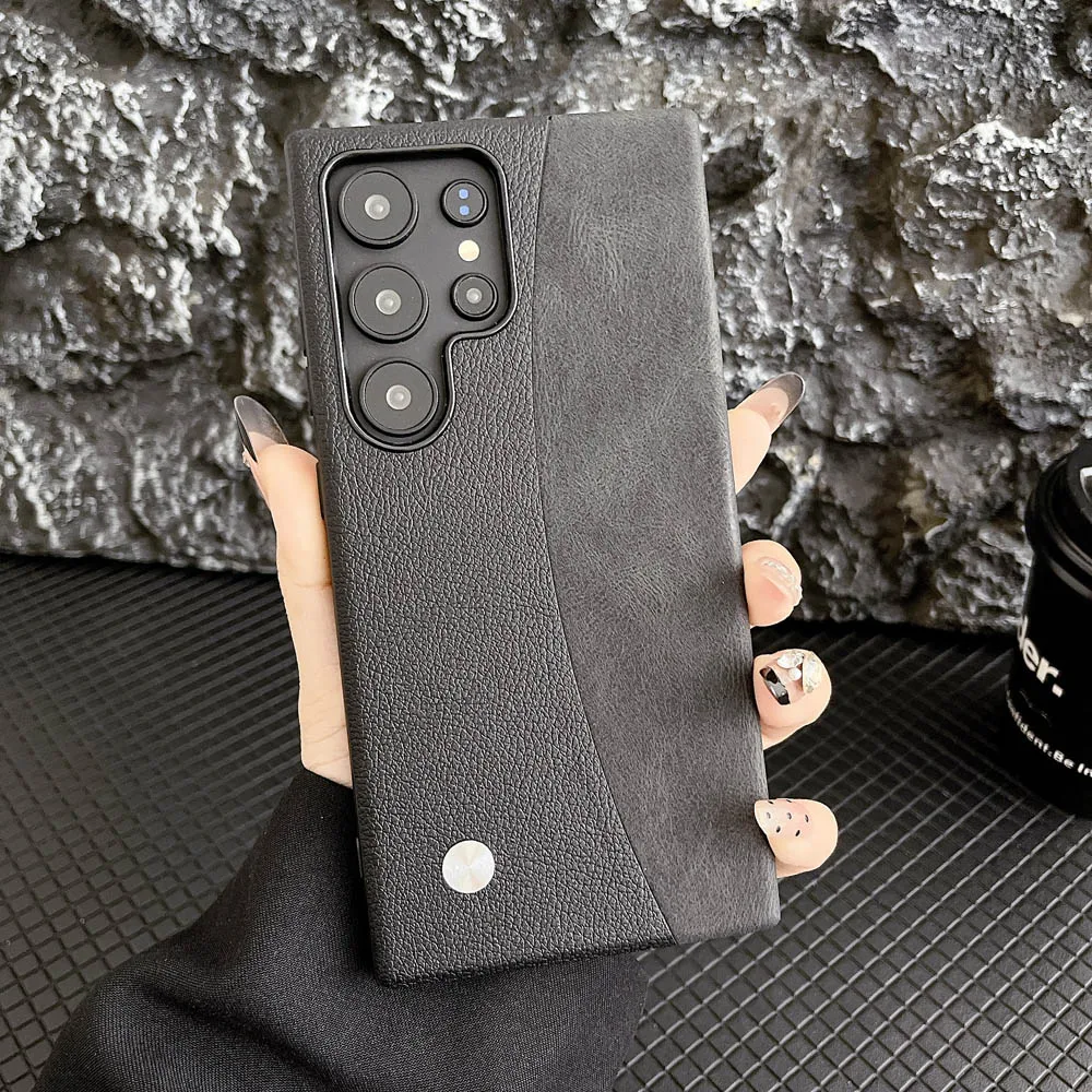 

Кожаный плюшевый мягкий чехол из ТПУ для Samsung Galaxy S25 Ultra S24 S23 Plus S24 Ultra для искусственной кожи, замшевый чехол для телефона