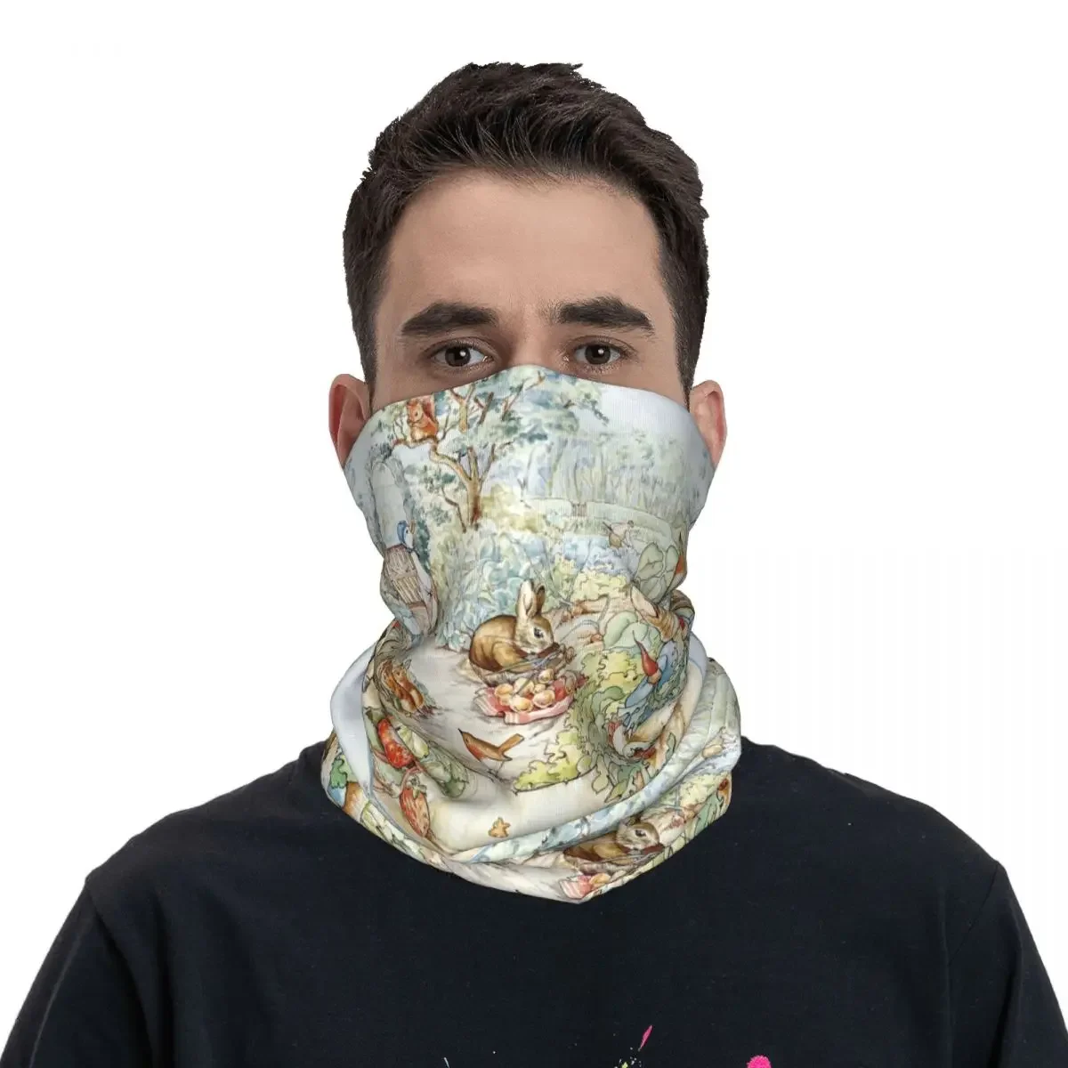 Squirrel Nutkin. Beatrix  Bandana Neck Gaiter Printed Mask Scarf Warm Balaclava Riding For Men Women Adult Breathable